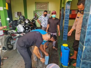 Polsek Medan Satria Lakukan Giat Ramadhan Barokah Peremajaan Seribu Masjid