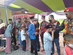 PAC Pemuda Pancasila Cibarusah Kembali Santuni Yatim Dan Buka Puasa Bersama