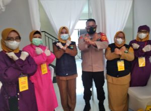 Polsek Tarumajaya Monitoring Kegiatan Vaksinasi Covid 19 Khusus Usia Manula