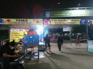 Hindari Mengganasnya Wabah Covid Warga Perum Graha Melasti Buat Posko Tanggap