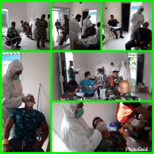 Puluhan Anggota Subkogartap 09 Kabupaten Bekasi Di Lakukan Sweb Antigen