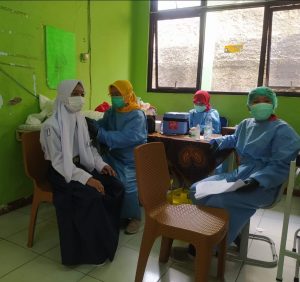 Vaksinasi Siswa/Siswi SMP di Kelurahan Margahayu Kota Bekasi Terbagi Menjadi 2 Lokasi