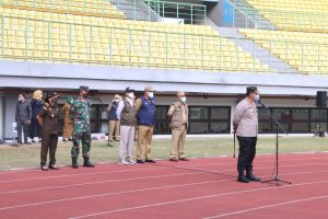 APEL GABUNGAN FORKOPIMDA, WALI KOTA LURUSKAN JUMLAH KASUS AKTIF DI KOTA BEKASI