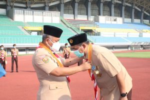Apel Hari Jadi Pramuka Ke 60 Walikota Ajak Anggota Untuk Bantu Dalam Memutus Covid