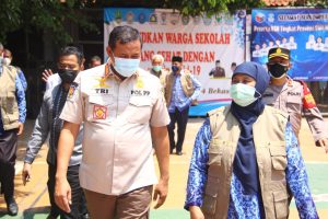 Wakil Walikota Bekasi Monitoring persiapan sekolah untuk lakukan PTM