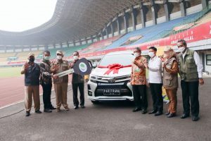 PENYERAHAN 1 UNIT MOBIL SAAT APEL PAGI, HADIAH TERBAIK KETIGA ANUGERAH PARITRANA AWARD 2020
