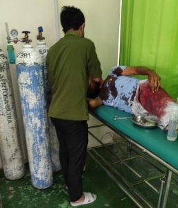 Hanya Kerena Di Tuduh Curi Wifi Seorang Pria Nekat Bacok Tetangganya Sendiri