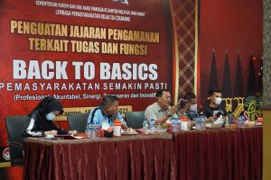 Back To Basics Tugas Fungsi Pemasyarakatan, Kalapas Cikarang Berikan Penguatan Pada Jajaran Pengamanan