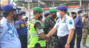 Lembaga Pemasyarakatan Kelas IIA Karawang Apel Jelang Nataru 2021