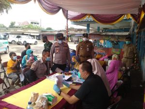 Muspika Sukatani Lakukan Giat Vaksin Di Pusat Central Ekonomi