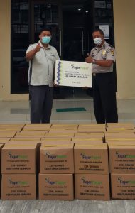 Fajar Paper Donasikan Fasilitas Perpustakaan Untuk Panti Asuhan Dan Bagikan Sembako Warga Terdampak Covid