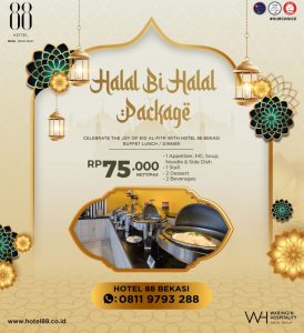 Halal Bi Halal di Hotel 88 Bekasi hanya dengan Rp 75.000,- Nett.