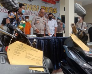 Dua Pelaku Spesialis Ranmor Jenis Beat Di Ciduk Jatanras Polres Metro Bekasi