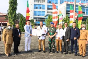 Plt. Wali Kota Disematkan Sabuk Hitam Kehormatan Dari Kukkiwon World Taekwondo