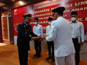 874 Warga Binaan Lapas Kelas IIA Cikarang Dapatkan Remisi Hari Kemerdekaan RI Ke 77
