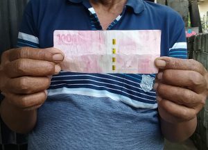 Miris,Pedagang Kecil Mie Ayam Di Bayar Dengan Uang Palsu