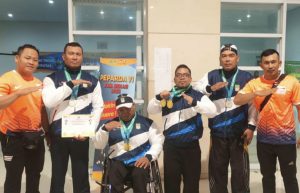 4 Emas Dan 6 Perunggu Di Sumbangkan Atlit Angkat Besi Kab Bekasi Pekan Paralympic Daerah (Peparda) VI Jawa Barat
