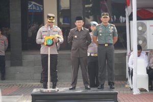 Polres Metro Bekasi Gandeng Forkopinda Gelar Apel Operasi Lilin 2022