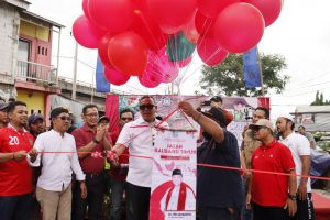 Dipenghujung Tahun 2022, Plt. Wali Kota Bekasi Resmikan Jalan baru di Kelurahan Kalibaru, Medan Satria