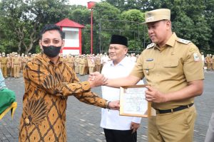 Apel Gabungan Tahun Baru 2023, Plt. Wali Kota Bekasi Bersama Forkopimda Diapresiasi Forum Komunikasi Umat Kristiani Kota Bekasi.
