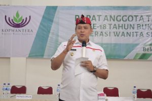 Rapat Anggota Tahunan ke 18 Tahun Buku 2022 Koperasi Wanita Sejahtera, Plt. Wali Kota Bekasi Harapkan Terus Jalin silaturahmi ini.