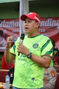 Plt. Wali Kota Bekasi, Tri Adhianto buka Kompetisi Lurah Cup Kelurahan Mustikajaya 2023