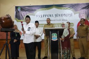 Plt. Wali Kota Buka Festival Hadrah Jelang HUT Kota Bekasi ke 26 Tahun.