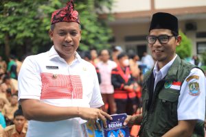 MERIAHNYA PENYAMBUTAN PLT WALI KOTA BEKASI, SISWA SIAP TERIMA MATERI WAWASAN KEBANGSAAN