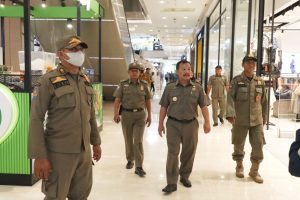 Kembali Gelar GDN, Satpol PP Kota Bekasi Bergerak ke Mall dan Pusat Pertokoan.