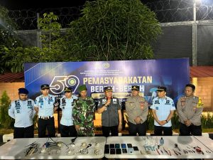 Gandeng APH, Lapas Kelas IIA Cikarang Razia Kamar Warga Binaan Di Hari Bhakti Pemasyarakatan Ke-59