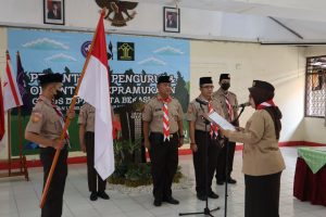 Lapas Kelas IIA Kota Bekasi Kukuhkan Gerakan Pramuka Gugus Depan (Gudep) Nomor 01-249