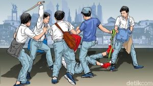 6 Pelajar Diamankan Polisi Usai Tawuran Yang di Bubarkan Warga