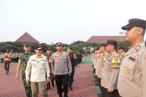 Pj Bupati Bekasi Pimpin Apel Operasi Ketupat Jaya 2023 Bersama Forkopimda
