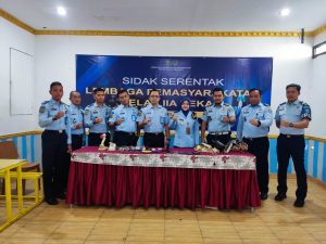 Ciptakan rasa aman dan tertib Lembaga Pemasyarakatan Kelas IIA Bekasi lakukan sidak
