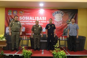 Satpol PP dan Bea Cukai Bekasi Adakan Sosialisasi Pengenalan Barang Kena Cukai Hasil Tembakau (BKCHT).
