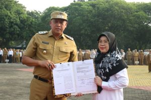 Plt. Wali Kota Bekasi Apresiasi Atlet 32nd Sea Games Asal Kota Bekasi dan Tandatangani Beberapa Kerjasama di Apel Pagi ini.