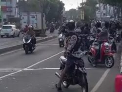 Jalan Raya Metlend Tambun Jadi Ajang Tawuran Dua Kelompok Pelajar
