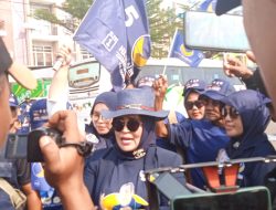 Ribuan Simpatisan SIQOM Birukan Gelora Bung Karno Gunakan Puluhan Bus