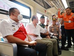 Menuju Era Modernisasi Transportasi, Plt. Wali Kota Bekasi Uji Coba LRT Jabodebek