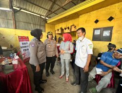Kunjungan Anggota DPRD Kab Bekasi Dalam Rangka Bakti Kesehatan Polri ke 75, Polwan Polres Metro Bekasi