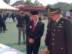 Pimpin Apel Hari Pancasila PJ Bupati Berharap Kehidupan Berpancasila di Kabupaten Bekasi Semakin Baik