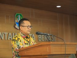 PJ WALI KOTA BEKASI HADIR RAKOR PEMANTAUAN DAN EVALUASI PEMBERANTASAN KORUPSI
