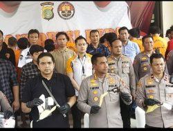 Satreskrim Polres Metro Bekasi Amankan 30 Pelaku Kejahatan