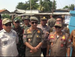 Ratusan Bangunan Liar Di Saluran Sekunder Pulo Sirih Suka Tani Di Tertibkan Pol PP Kab Bekasi