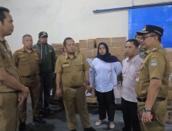 Curah Hujan Tinggi, Pj. Wali Kota Bekasi Monitoring Gudang Logistik KPU di Bekasi Utara