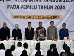 Panwaslu Tambun Selatan Lantik dan Berikan Bintek PTPS