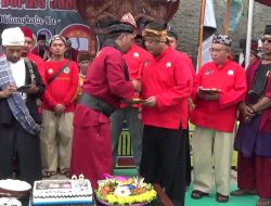 H.Jamaludin Gelar Milad Ke-28 Perguruan Pencak Silat Domas Janur Saraesa