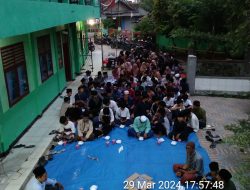 Bhabinkamtibmas Polsek Cabangbungin Buka Puasa Bersama Guru dan Siswa MTs Fatahillah