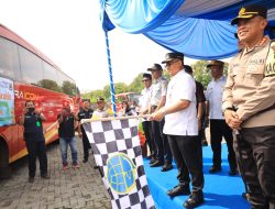 Pj. Wali Kota Bekasi Lepas Keberangkatan 550 Peserta Mudik Gratis