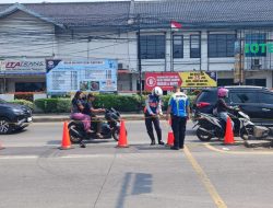 Memperlancar Arus Mudik Satlantss Polres Metro Bekasi Tutup Semua U Turn Jalan